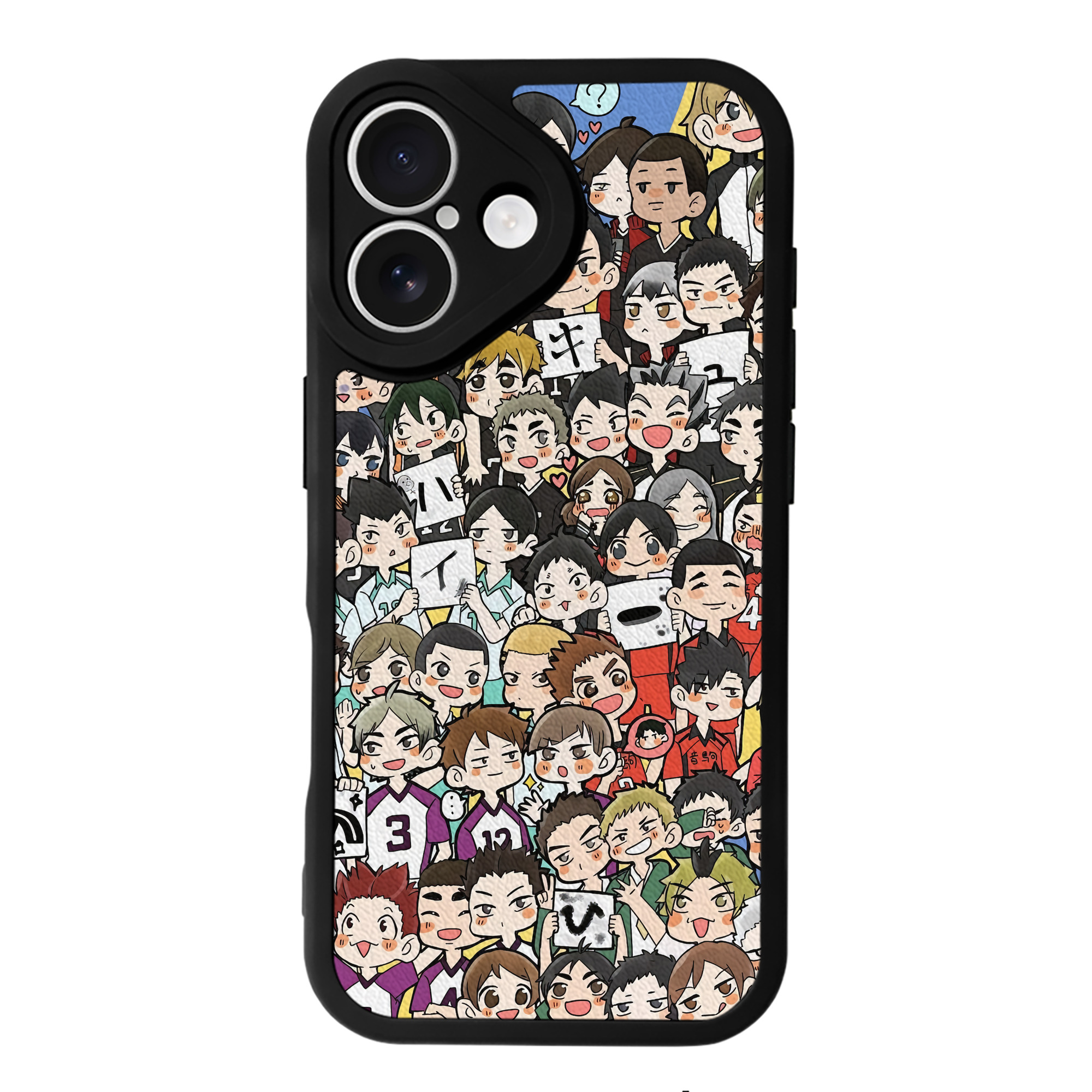 （画像用） ハイキュー!! Haikyu!! 【iPhone 16シリーズ対応】シリコンスマホケース（レザー調） 材質：シリコン